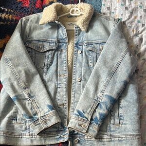 Hollister Denim Sherpa Jacket